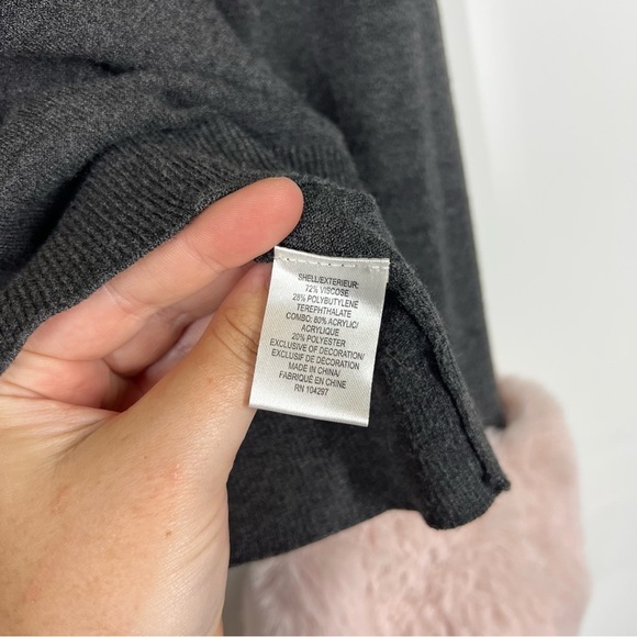 Milly Faux Fur Poof Sleeve Pullover Size Medium - Picture 14 of 14